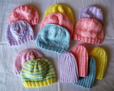 knitting hats for charity|Preemie Hats for Charity Knitting pattern by Carissa .